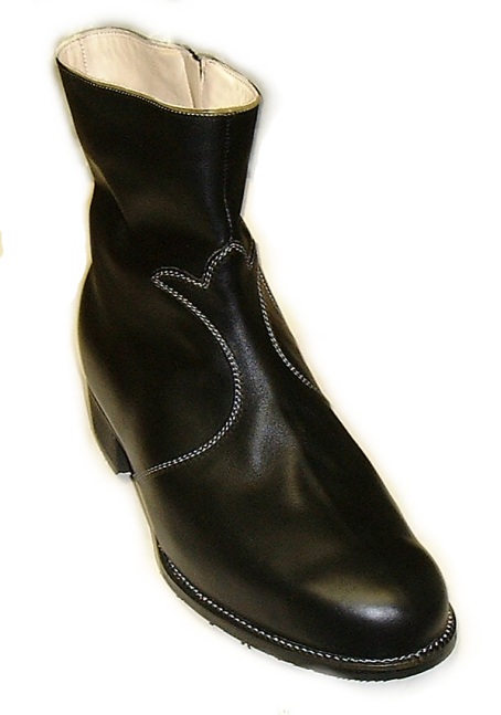 Orthopdischer Maschuh; Damenstiefel mit Reiverschlu schwarz