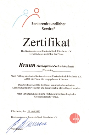 Seniorenfreundlicher Service